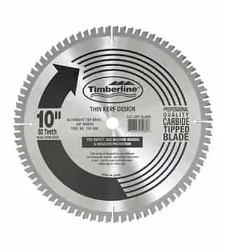 Timberline 10-Inch 40-Tooth Atb Woodworking Blade – General Purpose 1