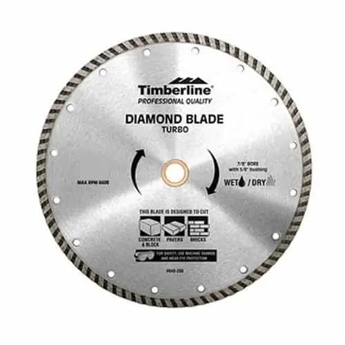 Timberline 9-Inch Sintered Turbo Diamond Flat Grinding Wheel 1