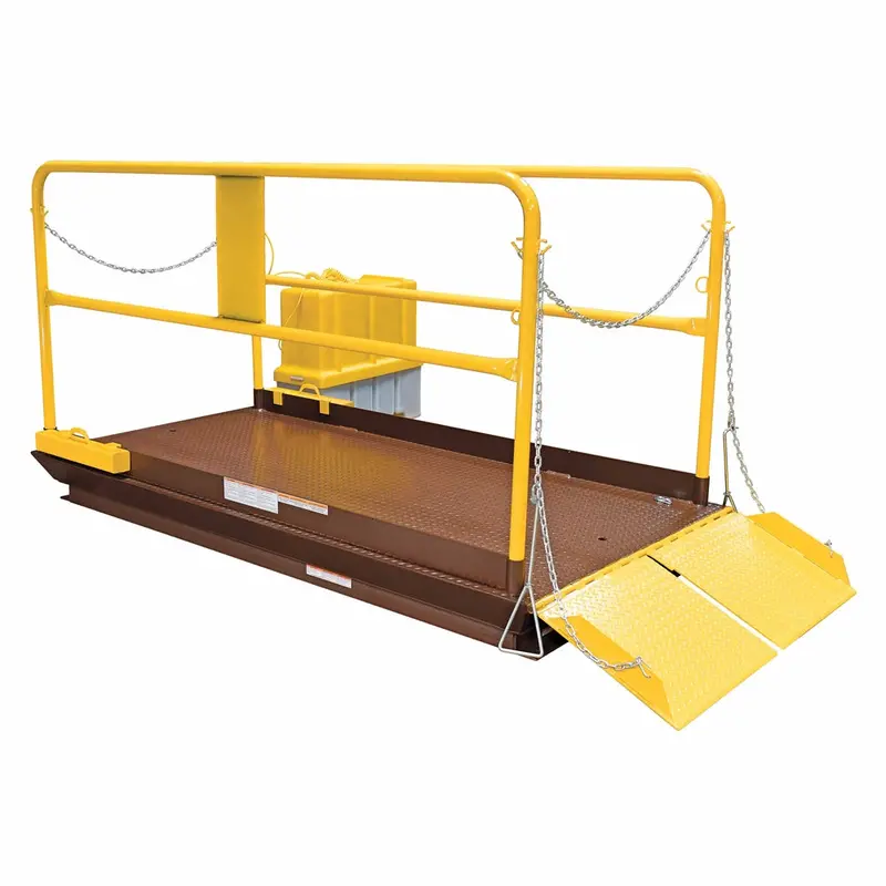 Vestil Wl-100-5-610 Scissor Dock Lift — 5,000-Lb Capacity, 6 × 10 Ft Platform, Pre-Mounted Truck Loading System 1